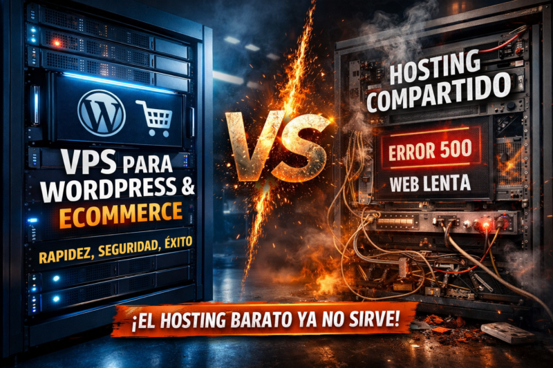 VPS para WordPress y Ecommerce: por qué el hosting compartido ya no sirve